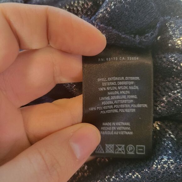 Anthropologie Moulinette Soeurs Sequin Blue Dress Size XS Oversized - Picture 8 of 8